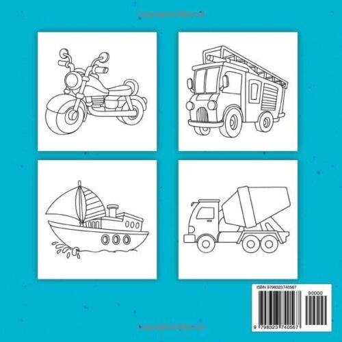 Vehicles Coloring Book